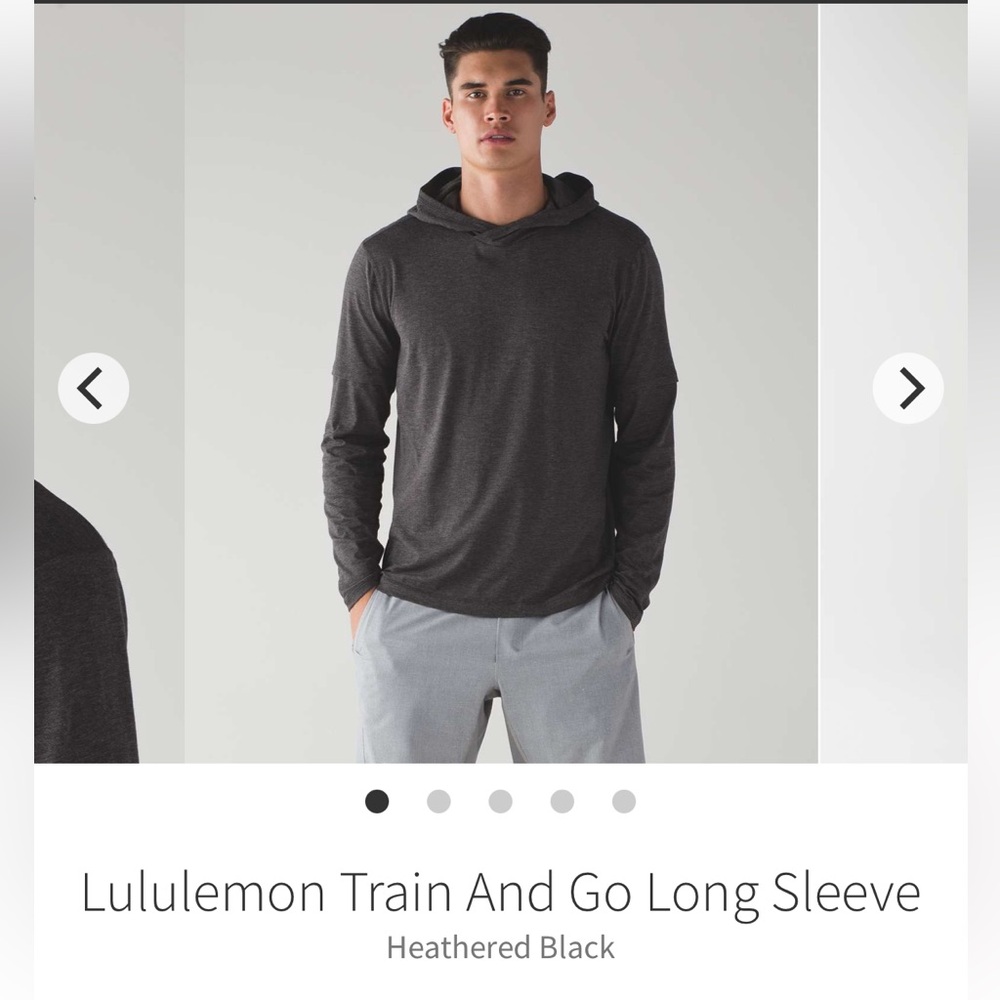 Lululemon Men’s Train And Go Long Sleeve M